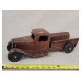 19" Antique Pressed Steel Truck - RUSTED
