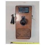 Antique Wooden Wall Telephone