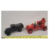 Cast Iron Truck & Fire Pumper Truck