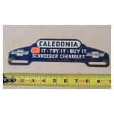 Vintage Chevrolet Caledonia License Plate Topper