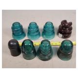 8- Antique Electric Insulators