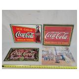 Coca-Cola Tin & Wood Signs
