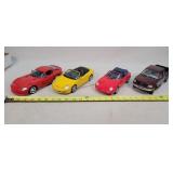 4 - 1/18 Dodge Viper, Porche, & Ford Vehicles