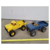 2- Big Wheeled Tonka Pickups