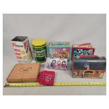 4- Vintage Tin Lunch Boxes & More