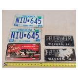 Nascar & MN License Plates & Alum signs