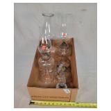 4 Vintage Kerosene Lamps
