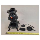 Incomplete Cast Iron Mini Stove 14" Tall