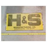 H&S 12x24 Alum. Sign