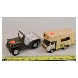 Mini Tonka Army Jeep & Winnebago Camper