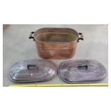 Antique Copper Boiler with 2 mix match Lids
