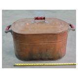 Antique Copper Boiler with Copper Lid