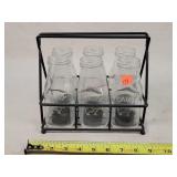 Set of 6 Pint Milk Bottles