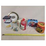 Cracker Tins, Avenger Lunch Box, Marbles