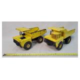 2 - Tonka Dump Trucks - Missing Cab