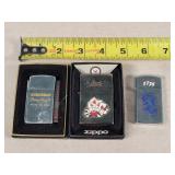 2- Zippo & 1 other Lighters - mix match boxes