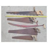 5- Antique Hand Saws / Hay Knife