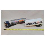 ERTL Tanker Semi & Buddy L Walmart Trailer