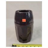 Peoria Pottery Wax Sealer Stoneware Jar 9"t