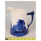8"t Old Sleepy Eye Blue & White Pitcher - ORIGINAL
