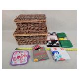 2- Baskets with Hand Towels