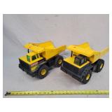 2 - Tonka Mighty Diesel Dump Trucks