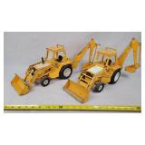 2 - 1/16 IH Backhoes - 1 Has Broken Lift Cylinder