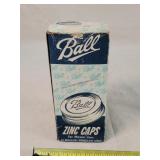 12 Unused Ball Zinc Jar Lids