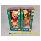 17" Pooh & Tigger Animated Christmas