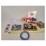 Legos, Mini Chalk Boards & Toys