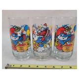 3- Vintage Smurf Glasses