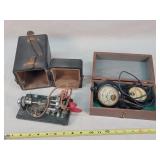 Vintage Mobil Battery Tester & Vibroplex Bug Tool
