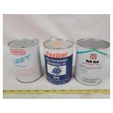 3- Composit Paper Oil Cans, Full