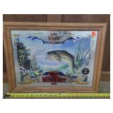 16x21 Old Milwaukee Beer Mirror- bass
