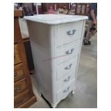 White Lingerie Chest,  20"W x 47"H x 17"D