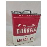 Gambles 2 Gallon Oil Tin, Empty