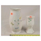 Beleek Ireland 11" Vase & Candle Lamp