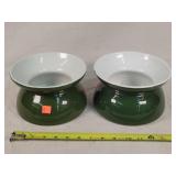 2- Hall Pottery Spittoons