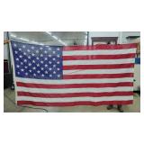 VINTAGE 50 Star Ametican Flag, 58" x 111"
