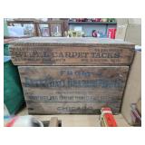2- Vintage Wooden Boxes, 14" W