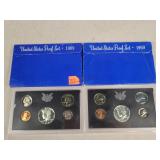 2- 1969 US Coin Proof Set