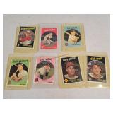 7- 1959 Topps Baseball Cards
