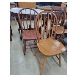 2- Vintage Hoop Back Chairs
