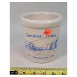 Chester Iowa Sesquicentennial Utensil Crock