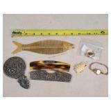 Vintage Hamilton Wrist Watch & Vintage Combs /
