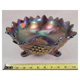 Northwood Grape & Cable Footed Bowl 11"