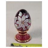 Limited Hand Painted Fenton Egg - Red