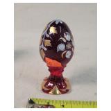 Hand Painted Fenton Egg - Red