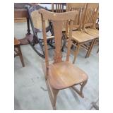 Antique Queen Anne Quarter-sawn Rocker