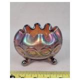 Northwood Beaded Cable Carnival Glass Rose Bowl
